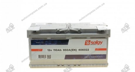 Стартерна батарея (акумулятор) SOLGY 406022 (фото 1)