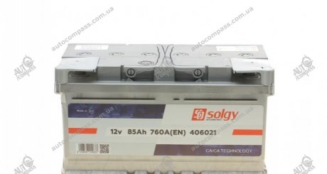 Стартерна батарея (акумулятор) SOLGY 406021 (фото 1)