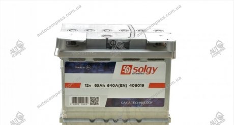Стартерна батарея (акумулятор) SOLGY 406019 (фото 1)