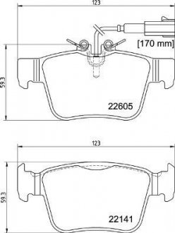 Гальмівні колодки дискові BREMBO P23 180 (фото 1)