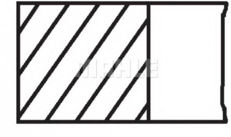 Кільця поршневі Mahle 011 RS 00112 0N0 (фото 1)
