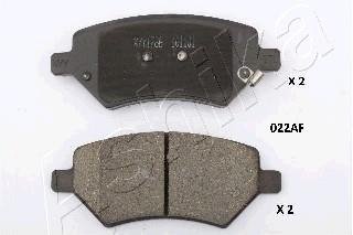 Колодки гальмівні дискові передні CHERY A3, TIGGO 1.6 (вир-во) ASHIKA 50-00-022 (фото 1)