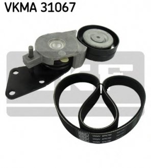 Комплект поліклиновий (ремень+ролики) SKF VKMA 31067