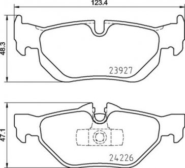 Гальмівні колодки дискові BREMBO P06 105 (фото 1)