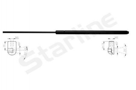 Амортизатор багажника STARLINE 36.16.801 (фото 1)