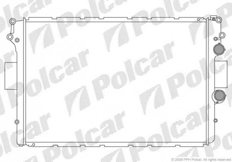 Основний радиатор Iveco Daily (99-) 50C 2.8 TD Diesel M A/C + Polcar 305208B3 (фото 1)