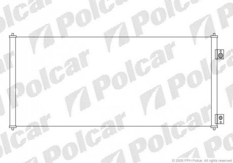 Радиатор кондиціонера Ford Transit 2.0D-2.4D 01.00- Polcar 3247K8C1S (фото 1)