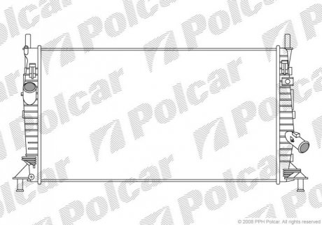 Радиатор охолодження Ford Focus C-Max 2.0TDCi 03- Polcar 320208-2 (фото 1)
