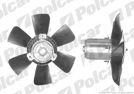 Вентилятор радiатора VAG 1.0-2.0 08.80-01.04 Polcar 953423U2 (фото 1)