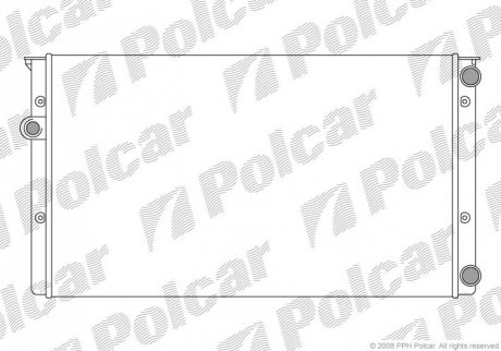 Радиатор основний AC+ VW Golf III 1.8/1.6 Polcar 953808A8 (фото 1)