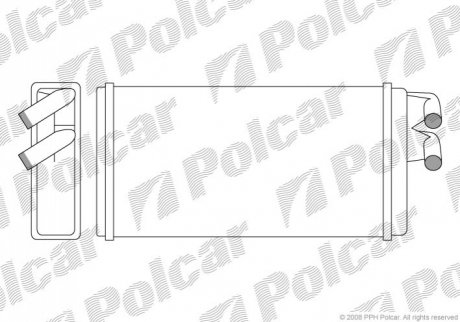 Радиатор пічки Audi 100/200/A6 Polcar 1315N8-1 (фото 1)