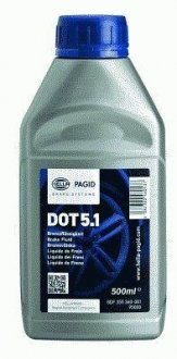 Dot 5.1 Гальмівна рідина 0.5L HELLA PAGID 8DF 355 360-081 (фото 1)