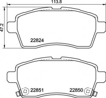 Гальмівні колодки дискові BREMBO P79 037 (фото 1)