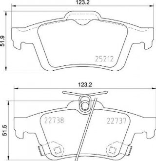 Гальмівні колодки дискові BREMBO P24 216 (фото 1)