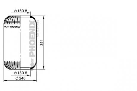 Ресора пневматична PHOENIX 1E25