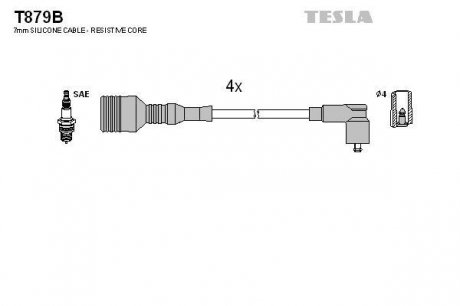К-т дротів високої напруги не виробл. Tesla T879B (фото 1)
