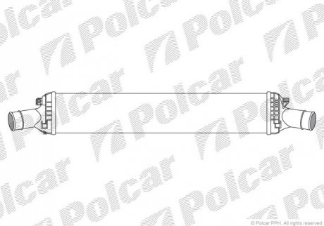 Интеркулер AUDI A4 2.7 TDI 08-16 Polcar 1337J8-2 (фото 1)
