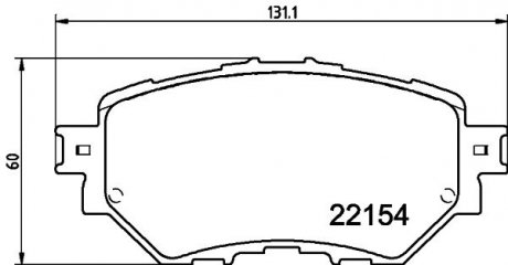 Комплект тормозных колодок MAZDA 3 (BM, BN) \\F NISSHINBO NP5048 (фото 1)