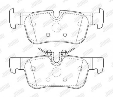 Колодки гальмівні дискові Jurid 573767J (фото 1)