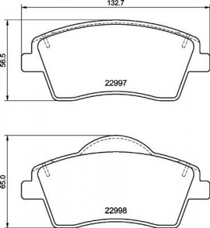 Гальмівні колодки дискові BREMBO P86 033 (фото 1)