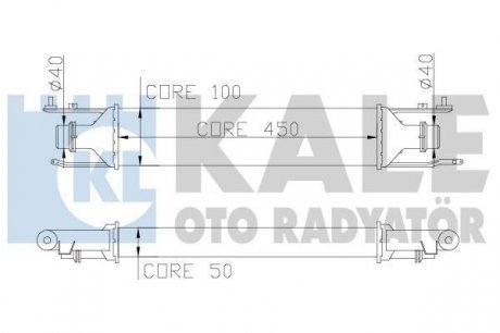 KALE OPEL Интеркулер Corsa D 1.3CDTI 06- KALE OTO RADYATOR 345600 (фото 1)