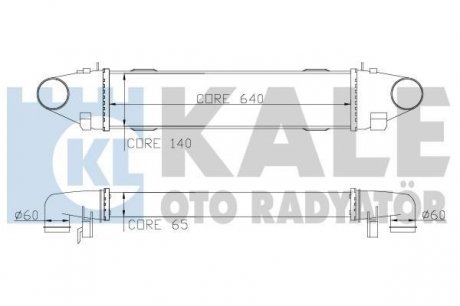 KALE DB Интеркулер W204 C180/350CDI 07- KALE OTO RADYATOR 347800 (фото 1)