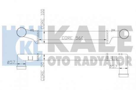 KALE DB Інтеркулер W210 2.0/2.9TD KALE OTO RADYATOR 347400 (фото 1)