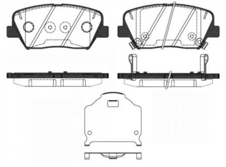 Колодки тормозные дисковые передні WOKING P15123.02 (фото 1)