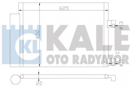 KALE CITROEN Радіатор кондиционера C8,Jumpy,Fiat Ulysse,Peugeot 807,Expert 02- KALE OTO RADYATOR 377300 (фото 1)