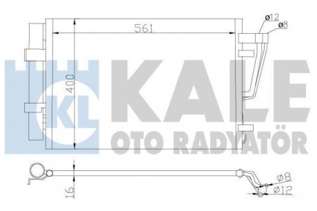 Радіатор кондиционера Hyundai I30, Kia CeeD, Pro CeeD KALE OTO RADYATOR 379200 (фото 1)