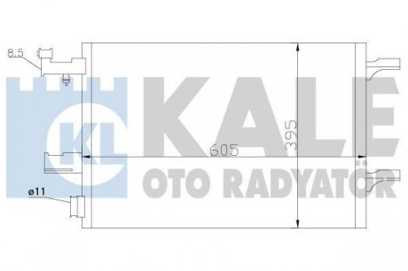 Радиатор кондиционера Chevrolet Cruze, Orlando, Opel Astra J, Astra J Gtc KALE OTO RADYATOR 391100 (фото 1)