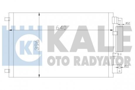 KALE NISSAN Радіатор кондиционера Qashqai 1.6/2.0 07- KALE OTO RADYATOR 388600 (фото 1)