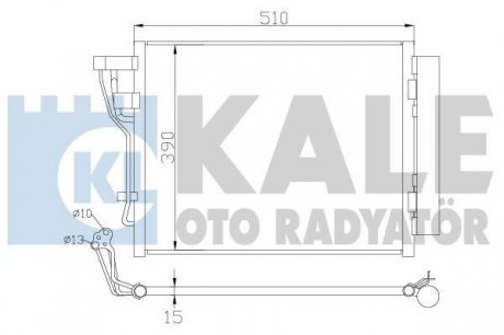 Радиатор кондиционера Hyundai I30, Kia CeeD, CeeD Sw, Pro CeeD KALE OTO RADYATOR 391600 (фото 1)