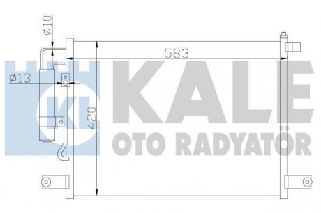 Радіатор кондиционера Chevrolet Aveo, Kalos, Daewoo Kalos KALE OTO RADYATOR 377000 (фото 1)