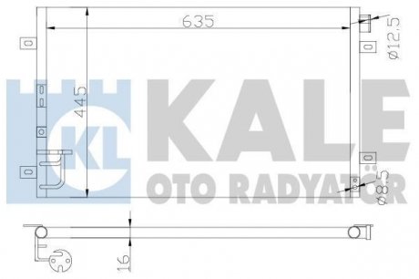 KALE KIA Радиатор кондиционера Sorento I 02- KALE OTO RADYATOR 343115 (фото 1)