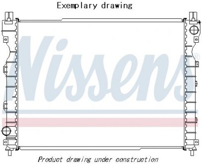 Радiатор охлодження (вир-во) NISSENS 606838 (фото 1)