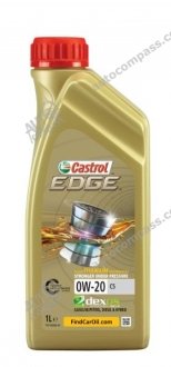 Олива для двигуна CASTROL EDGE0W20C51L (фото 1)
