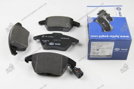 Комплект тормозных колодок, дисковый тормоз BEHR-HELLA 8DB 355 010-581 (фото 1)