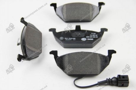 Комплект тормозных колодок, дисковый тормоз BEHR-HELLA 8DB 355 008-551