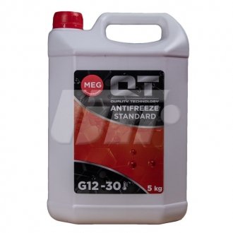 Антифриз QT MEG STANDARD -30 G12 красный 5кг Qt-oil QT551305