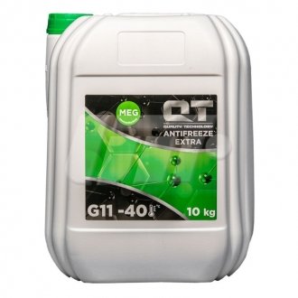 Антифриз QT MEG EXTRA -40 G11 зеленый 10кг Qt-oil QT5624010 (фото 1)