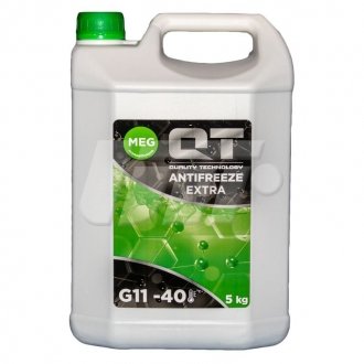 Антифриз QT MEG EXTRA -40 G11 зеленый 5кг Qt-oil QT562405 (фото 1)