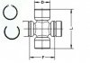 Хрестовина GKN/Spidan U 109 (фото 1)