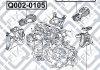 Подушка двигуна задн. Q-FIX Q0020098 (фото 3)