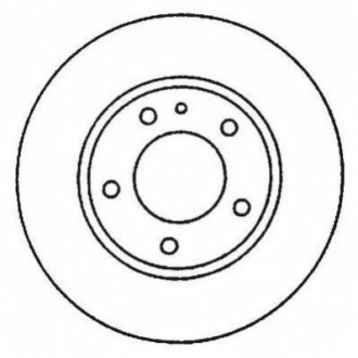 Гальмівний диск передній MERCEDES-BENZ A-class / Ponton Jurid 562048JC (фото 1)