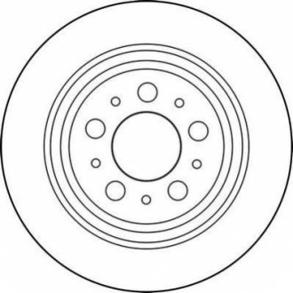 Гальмівний диск задній Volvo S60, S70, S80, V70, V70, XC Jurid 562174JC (фото 1)