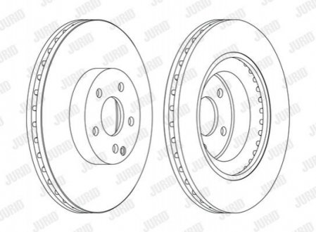 Гальмівний диск Mercedes CLS/E-class/GLK Jurid 562396JC1 (фото 1)