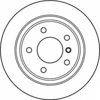 Гальмівний диск задній BMW 3-Series Jurid 562094JC (фото 1)