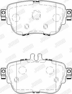 Гальмівні колодки задні Mercedes E-Class (W213, S213, A238), CLS (C257) Jurid 573843J (фото 1)