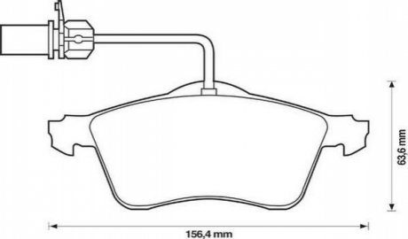 Гальмівні колодки VW LT / T4 Jurid 573106J (фото 1)